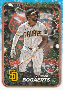 2024 Topps Holiday Xander Bogaerts San Diego Padres #H80