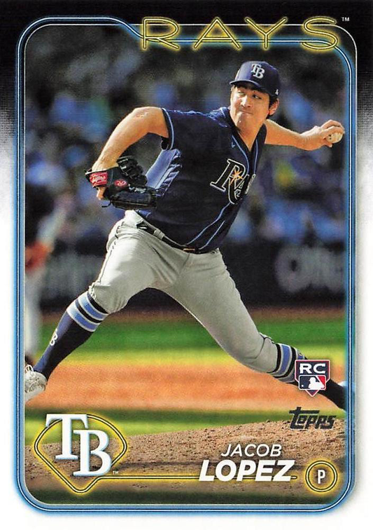 2024 Topps Series 2 Jacob Lopez RC Tampa Bay Rays #502