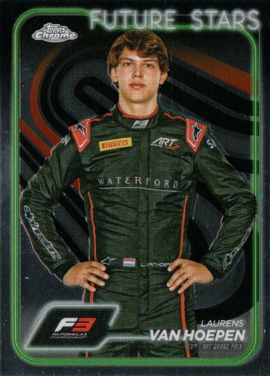 2024 Topps Chrome Formula 1 Laurens Van Hoepen F3D #65 Art Grand Prix
