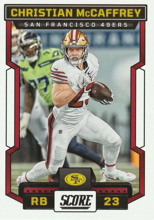2023 Panini Score Football Christian McCaffrey San Francisco 49ers #168