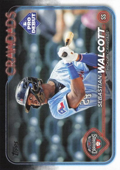 2024 Topps Pro Debut Sebastian Walcott #PD-46 Hickory Crawdads