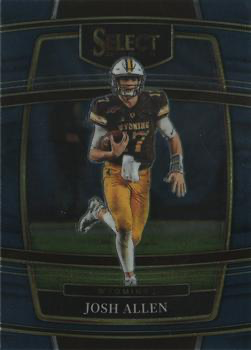 2022 Panini Select Draft Picks Blue Josh Allen #100 Wyoming Cowboys