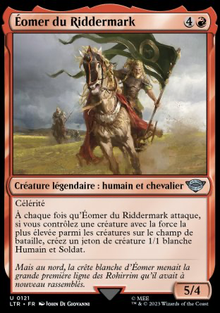 2023 Magic MTG Le Seigneur des Anneaux Éomer du Riddermark LTR #121