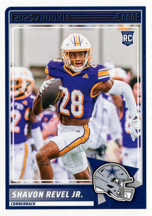 2025 Panini Score Shavon Revel Jr. RC #91 Dallas Cowboys