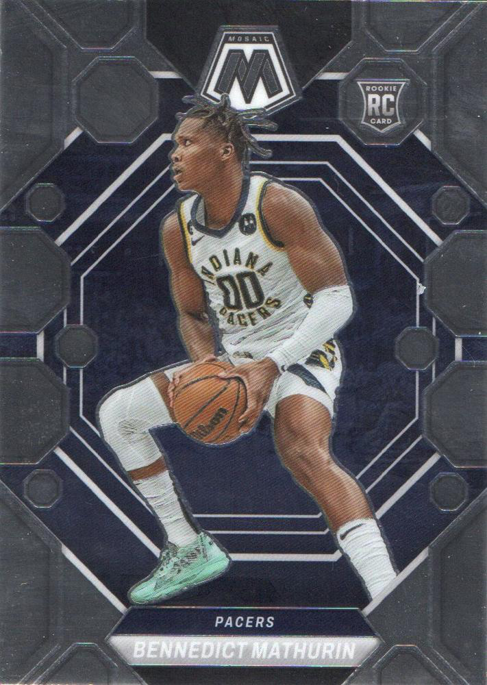 2022 Panini Mosaic Bennedict Mathurin RC #210 Indiana Pacers