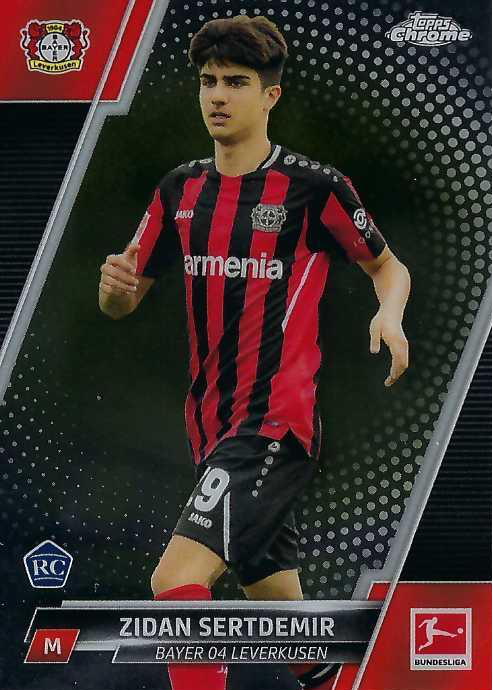 2021 Topps Chrome Bundesliga Zidan Sertdemir RC #36 Bayer 04 Leverkusen