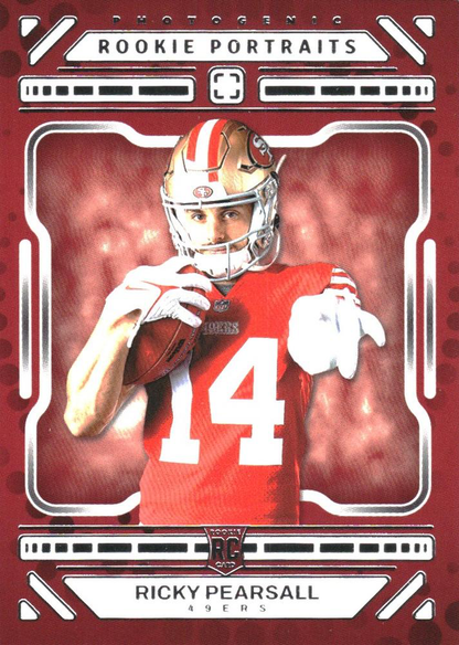 2024 Panini Photogenic Ricky Pearsall Rookie Portrait RC #159 San Francisco 49ers