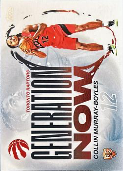 2025 Topps NBA Generation Now Collin Murray-Boyles GN-9 Toronto Raptors