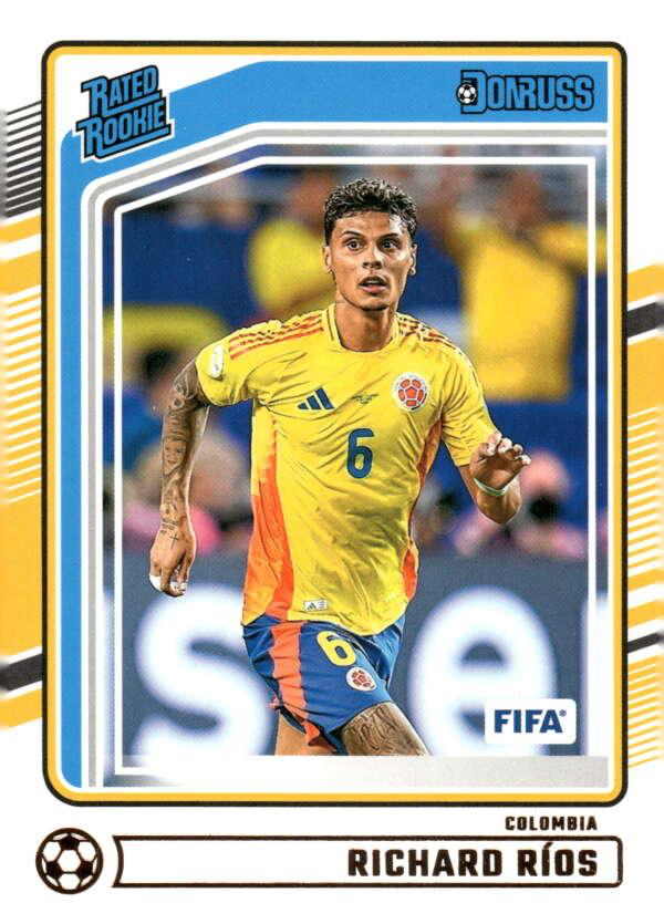 2024 Panini Donruss Richard Rios Rated Rookie RC #186 Colombia