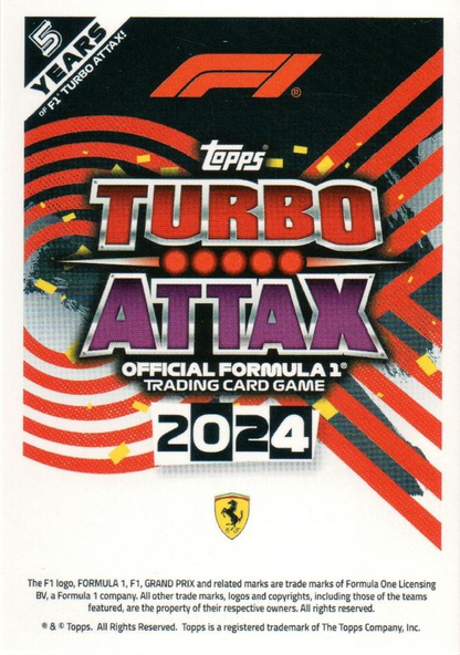 2024 Topps Turbo Attax F1 Carlos Sainz SPS #121 Scuderia Ferrari