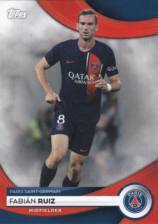 2023 Topps PSG Team Set Fabián Ruiz #13 Paris Saint-Germain