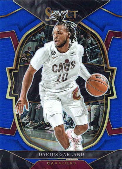2022 Panini Select Blue Prizms Darius Garland #6 Cleveland Cavaliers