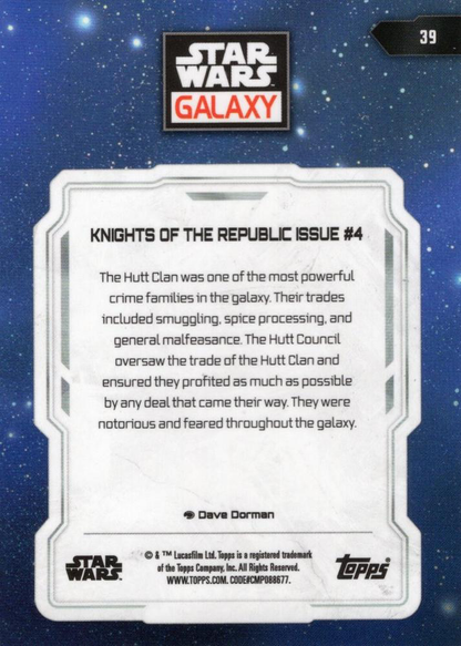 2024 Topps Chrome Star Wars Galaxy Knights of the Republic Issue #4 #39