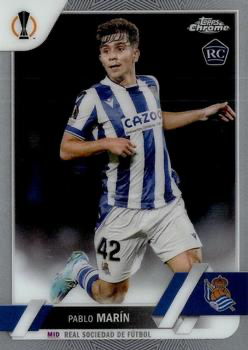 2022 Topps Chrome UCC Pablo Marín RC #54 Real Sociedad
