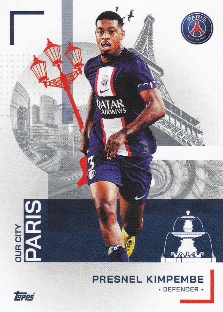 2022 Topps PSG Team Set Presnel Kimpembe #27 Paris Saint-Germain