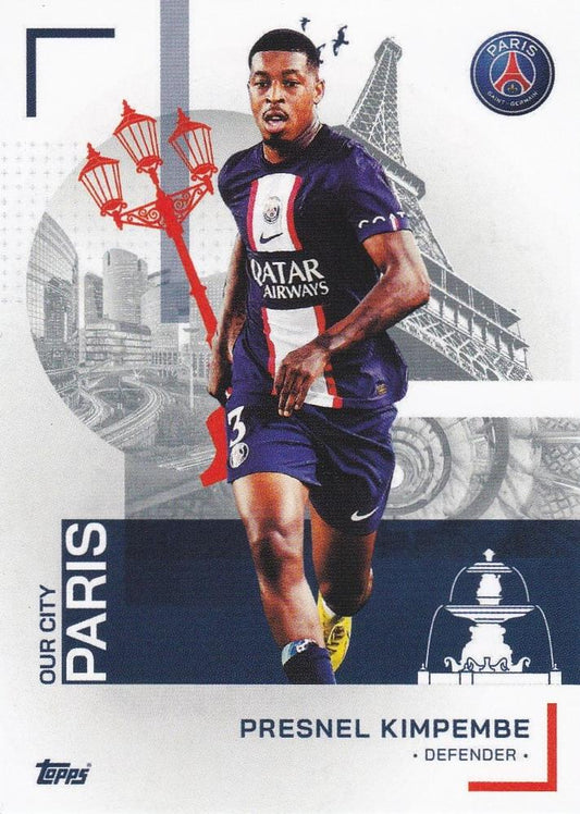 2022 Topps PSG Team Set Presnel Kimpembe #27 Paris Saint-Germain