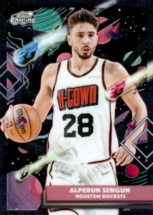 2025 Topps Chrome Cosmic Alperen Sengun UER #44 Houston Rockets