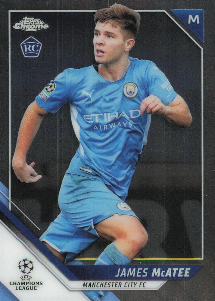 2021 Topps Chrome UCC RC James McAtee #53 Manchester City