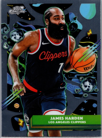 2025 Topps Chrome Cosmic James Harden #78 Los Angeles Clippers