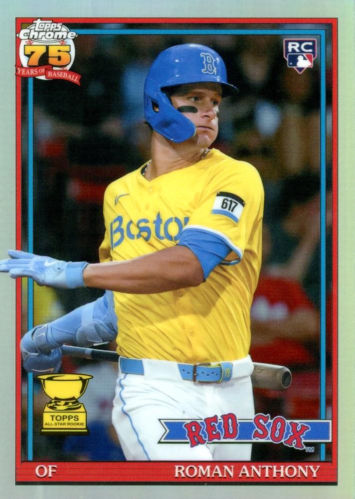 2026 Topps Chrome 1991 35th RC Roman Anthony #91CB-19 Boston Red Sox