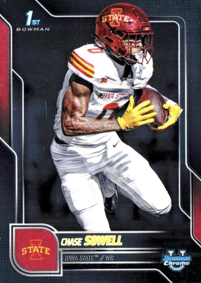 2025 Topps Bowman U Chrome Chase Sowell 1st #123 Iowa State Cyclones