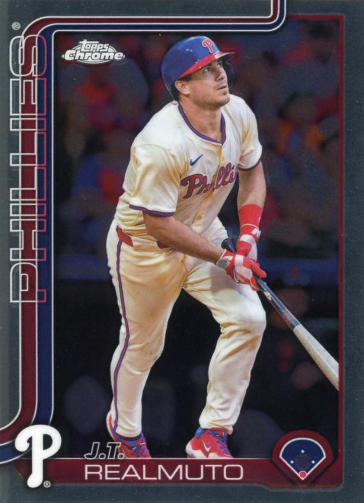 2025 Topps Chrome MLB J.T. Realmuto #2 Philadelphia Phillies