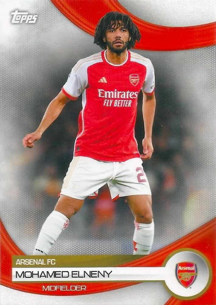 2023 Topps Arsenal Team Set Mohamed Elneny #15 Arsenal FC