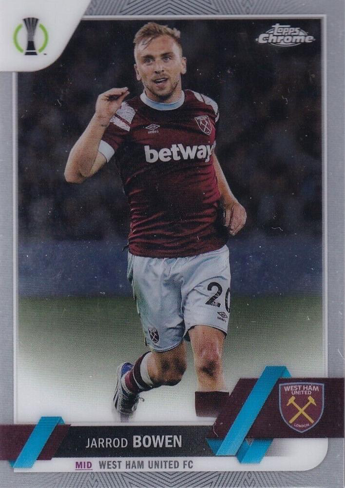 2022 Topps Chrome UCC Jarrod Bowen #123 West Ham United
