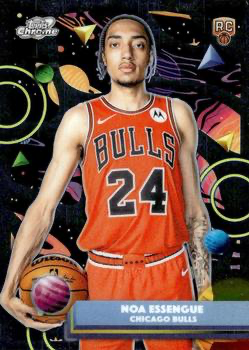 2025 Topps Chrome Cosmic Noa Essengue RC #70 Chicago Bulls