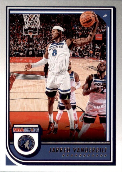 2022 Panini Hoops Jarred Vanderbilt #198 Minnesota Timberwolves