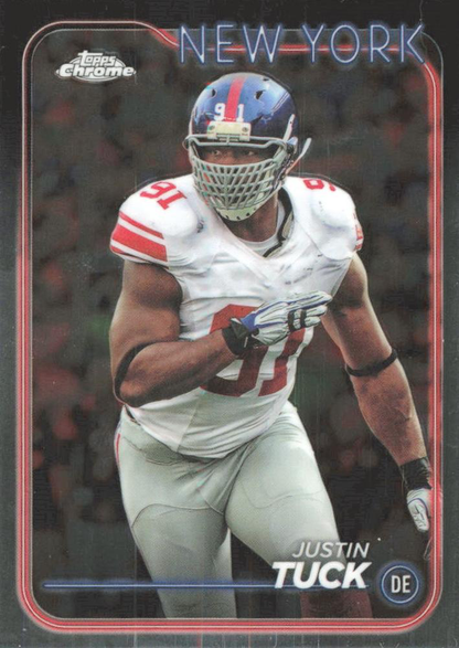 2024 Topps Chrome Football Justin Tuck #142 New York Giants