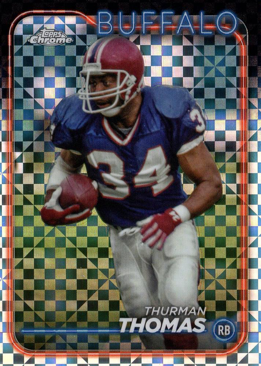 2024 Topps Chrome Football X- Fractor Thurman Thomas #9 Buffalo Bills