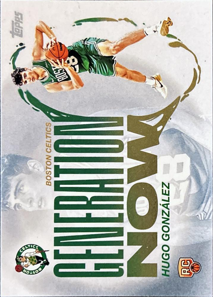 2025 Topps NBA Generation Now Hugo González GN-28 Boston Celtics