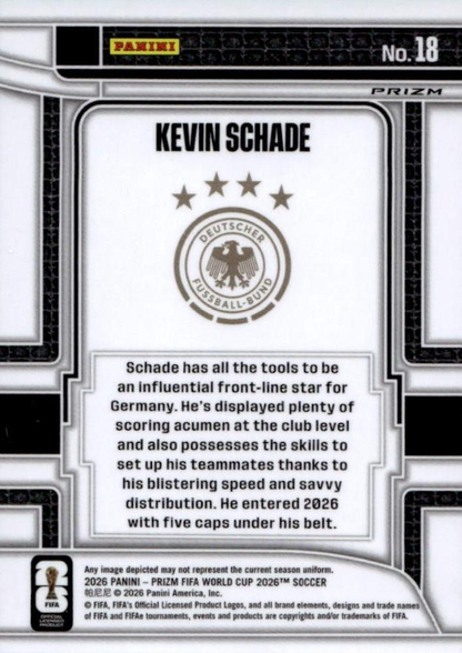 2026 Panini Prizm World Cup Silver Scorers Club Kevin Schade #18 Allemagne