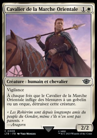 2023 Magic MTG Le Seigneur des Anneaux Cavalier de la Marche Orientale LTR #9