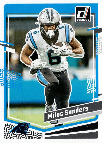 2023 Panini Donruss Miles Sanders #44 Carolina Panthers