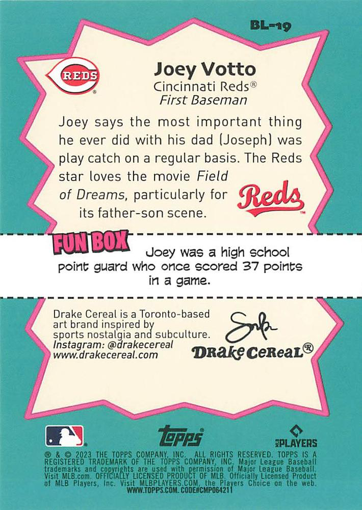 2023 Topps Big League Big Leaguers Joey Votto #BL-19 Cincinnati Reds