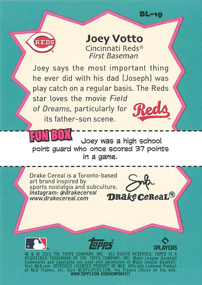2023 Topps Big League Big Leaguers Joey Votto #BL-19 Cincinnati Reds