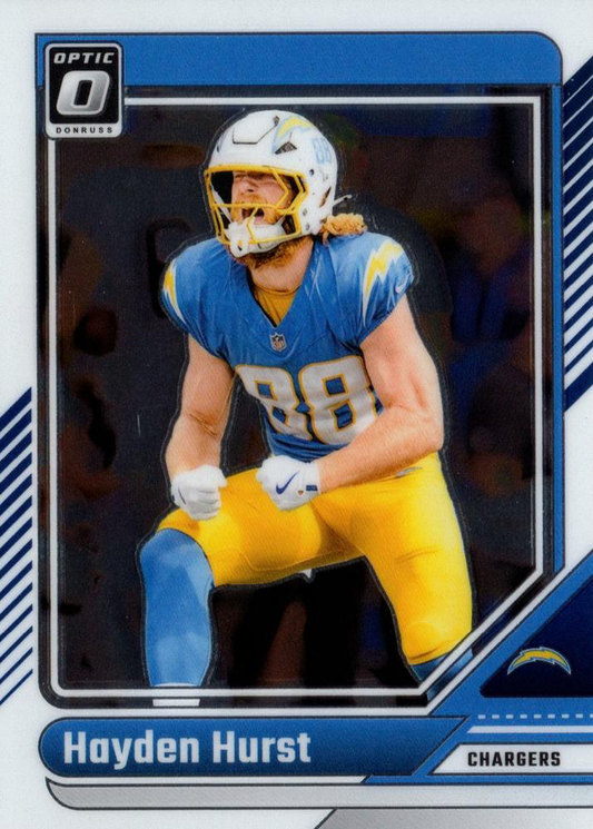 2024 Donruss Optic Football Hayden Hurst Los Angeles Chargers #110