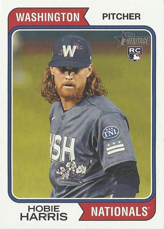 2023 Topps Heritage Hobie Harris RC Washington Nationals #651