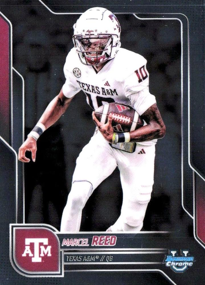 2025 Topps Bowman U Chrome Marcel Reed #133 Texas A&M Aggies