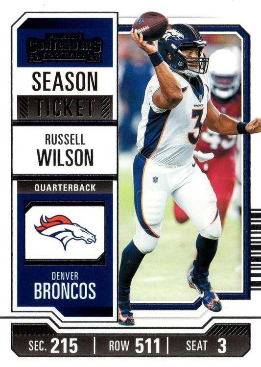 2023 Panini Contenders Russell Wilson Denver Broncos #32