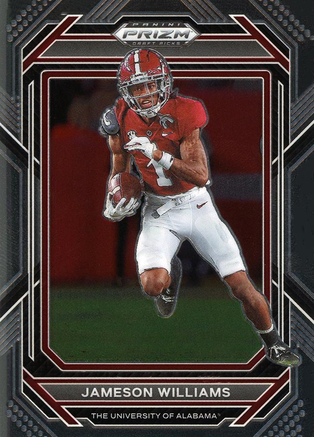 2023 Panini Prizm Draft Picks Jameson Williams #47 Alabama Crimson Tide