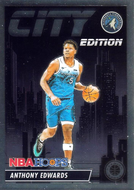 2023 Panini Premium Stock City Edition Anthony Edwards #4 Minnesota Timberwolves