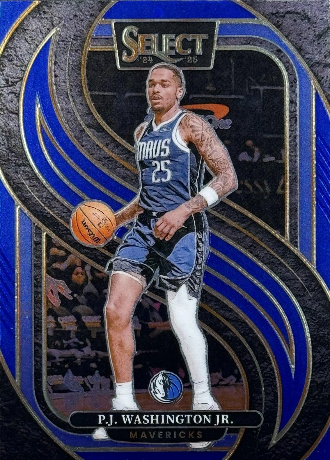 2024 Panini Select P.J. Washington Jr. Blue #154 Dallas Mavericks