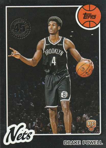 2025 Topps NBA 1980-81 Topps Basketball Drake Powell 80BK-68 Brooklyn Nets