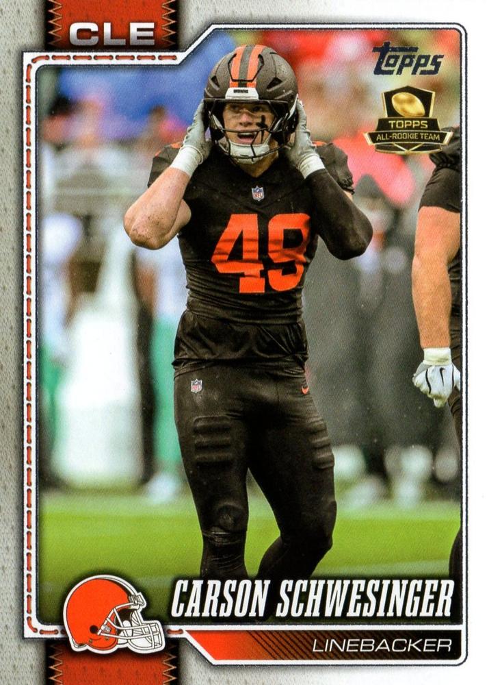 2026 Topps Flagship Carson Schwesinger #45 Cleveland Browns