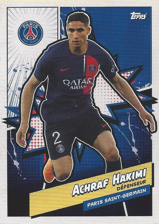 2023 Topps PSG Fan Set Heritage Achraf Hakimi PSGH-7 Paris Saint-Germain