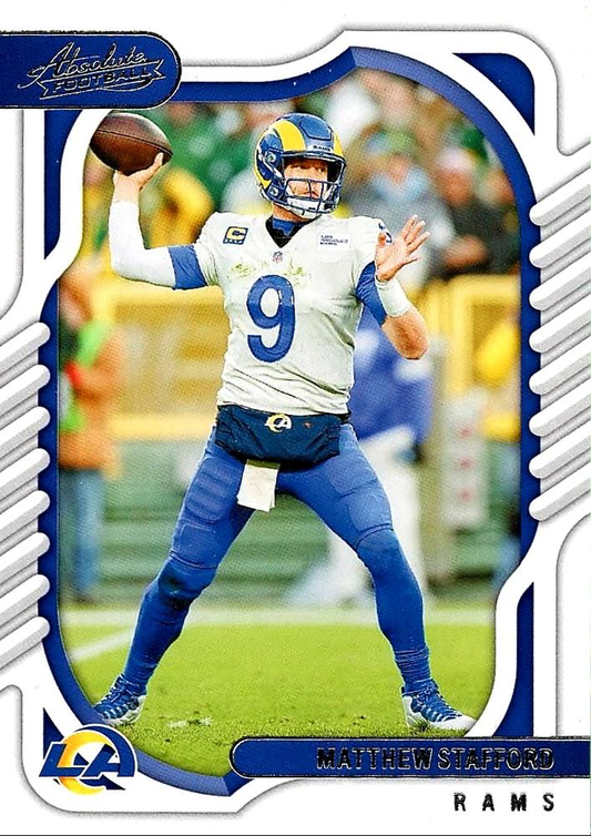 2022 Panini Absolute Matthew Stafford #34 Los Angeles Rams
