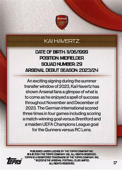 2023 Topps Arsenal Team Set Icy Kai Havertz #17 Arsenal FC